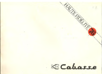 Cabasse 1976 - Catalog 